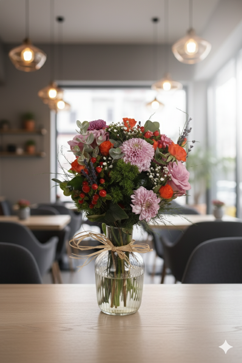 Anastasya ve Cardak Turuncu Aranjman�  Canl� Renklerle Ne�eli Bir Dokunu�